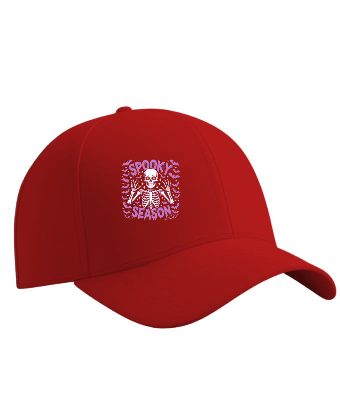 Spooky Season Skeleton Halloween Artwork Hat - Image 4