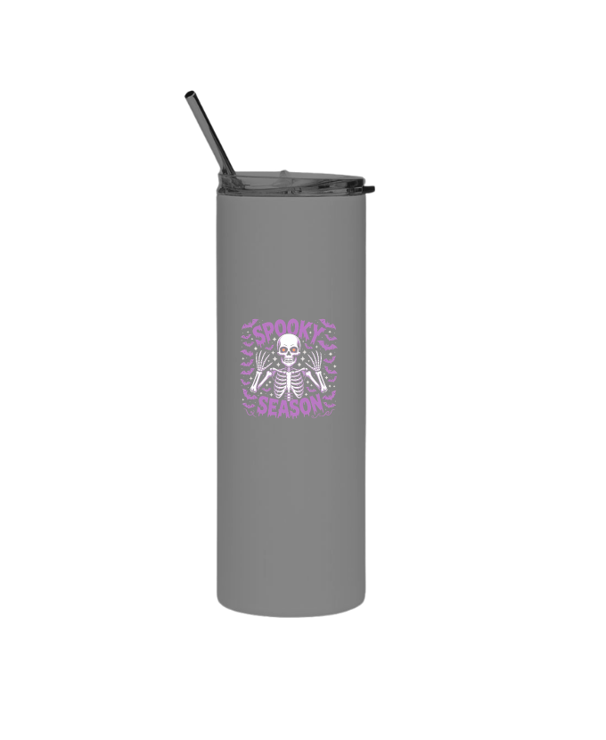 Spooky Season Skeleton Halloween Artwork Thermos - Image 5